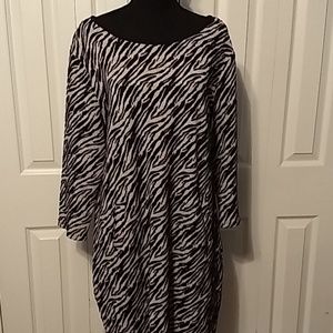 Tyler Boe Zebra Striped Dress